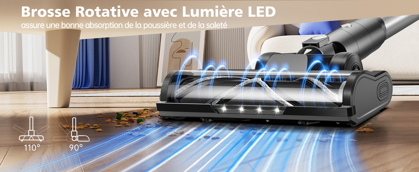 Бездротовий акумуляторний пилосос - вертикальний, без мішка, для тварин та килимів. Вертикальний пилосос з зарядною станцією