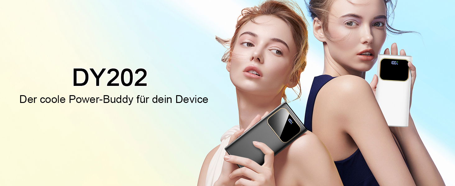 Power Bank 20000mAh з USB-C, PD 3.0, QC 4.0, 22.5W, чорний - для iPhone, Samsung та інших