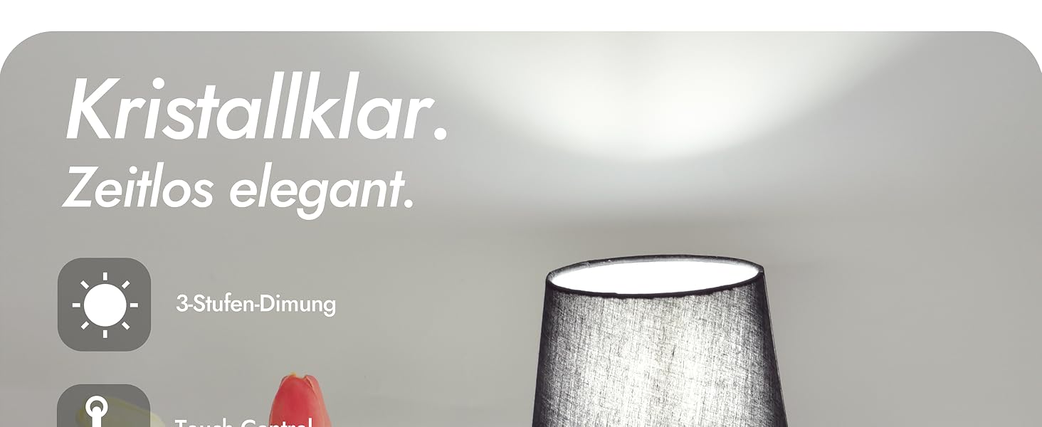 LED-лампа настільна бездротова з акумулятором 4000mAh, тепле світло 2700K, сенсорне керування, з адаптером/кабелем, для спальні, подарунок (золота)