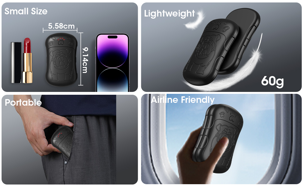 Електричні грілки для рук, 2 шт. 6000 мАг, акумуляторні, багаторазові, для спорту, полювання, кемпінгу, теплий подарунок, чорний