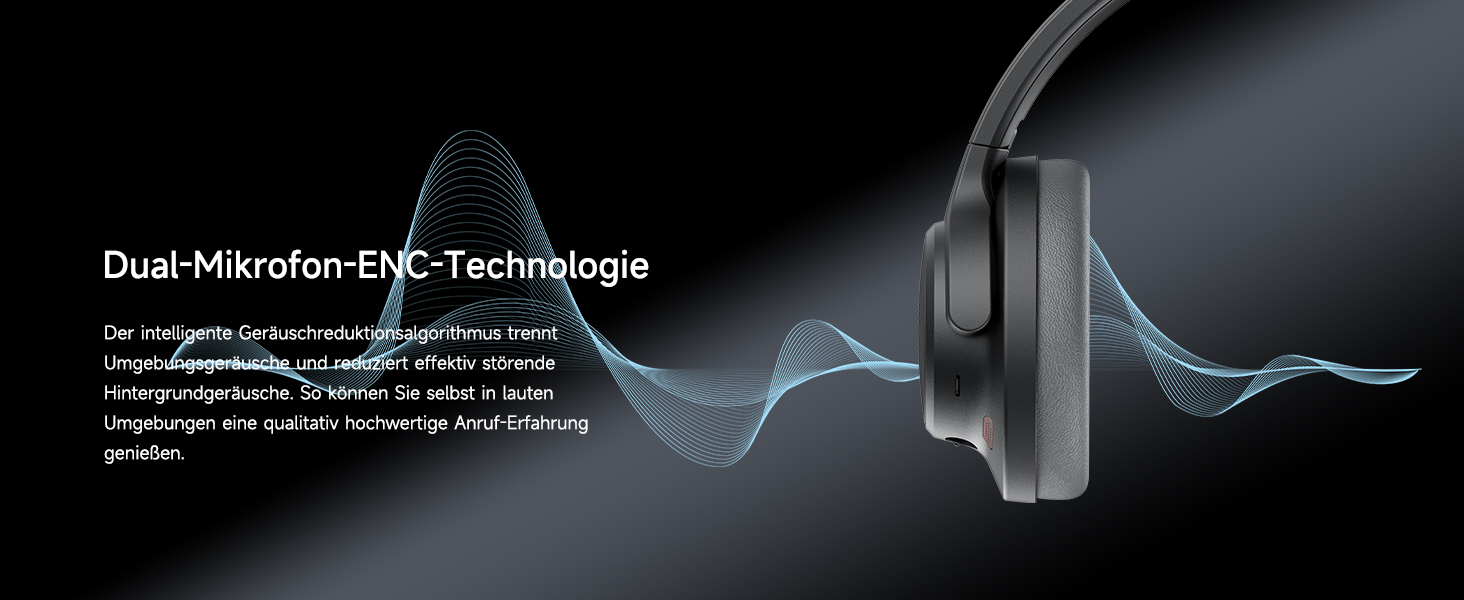 SoundPEATS Space: Бездротові навушники Over-Ear з гібридним ANC, ENC-мікрофоном та 40мм драйверами (білі)