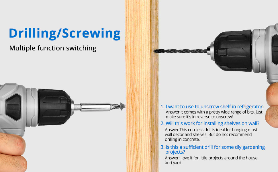 Акумуляторний шуруповерт DEKOPRO 8V 42шт: комплект з аксесуарами, ударний, LED-ліхтар, 12Nm, регульована швидкість, для ремонту будинку