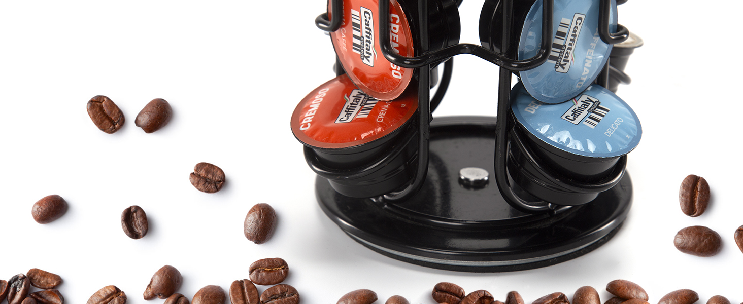 Тримач для капсул кави SYSYLY, сумісний з Tchibo Cafissimo/K Fee/ALDI Expressi, чорний