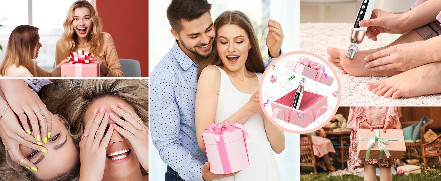 Електричний фрезер для манікюру та педикюру з 6 насадками, 10 швидкостей, LED-підсвічуванням, акумуляторний, для догляду за нігтями