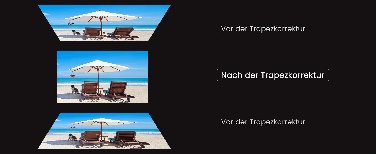 Портативний проєктор HAPPRUN Mini Beamer 4K з Bluetooth, 1080P, для дому та відпочинку на природі, сумісний з PS5, HDMI, USB