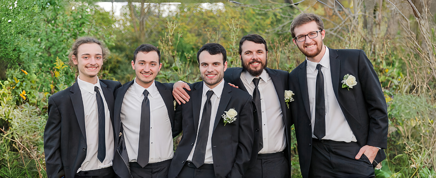 Краватка однотонна Hisdern для чоловіків з нагрудником, класичний стиль, весілля, бізнес, вечірка, салатний колір