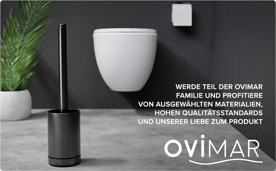 Торцева щітка для унітазу Arosund | Силіконова щітка для унітазу | З вентиляцією | Свободно стояча | Головка щітки з нержавіючої сталі | З резервуаром для мийного засобу | Знімний піддон для крапель | Щітка для унітазу (Gunmetal)