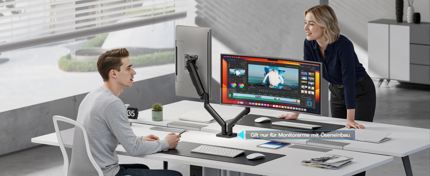 Кронштейн для монітора ARES WING для плоских та вигнутих екранів 17-40