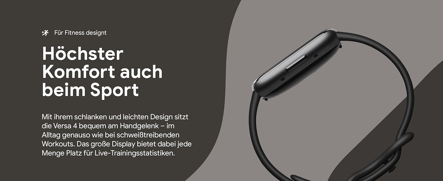 Смарт-годинник Fitbit Versa 4 – фітнес-трекер з GPS, телефоном, 6 днів роботи батареї, 40+ режимів тренувань, сумісний з Android/iOS, Sandrosa/Aluminium (Кораловий рожевий)