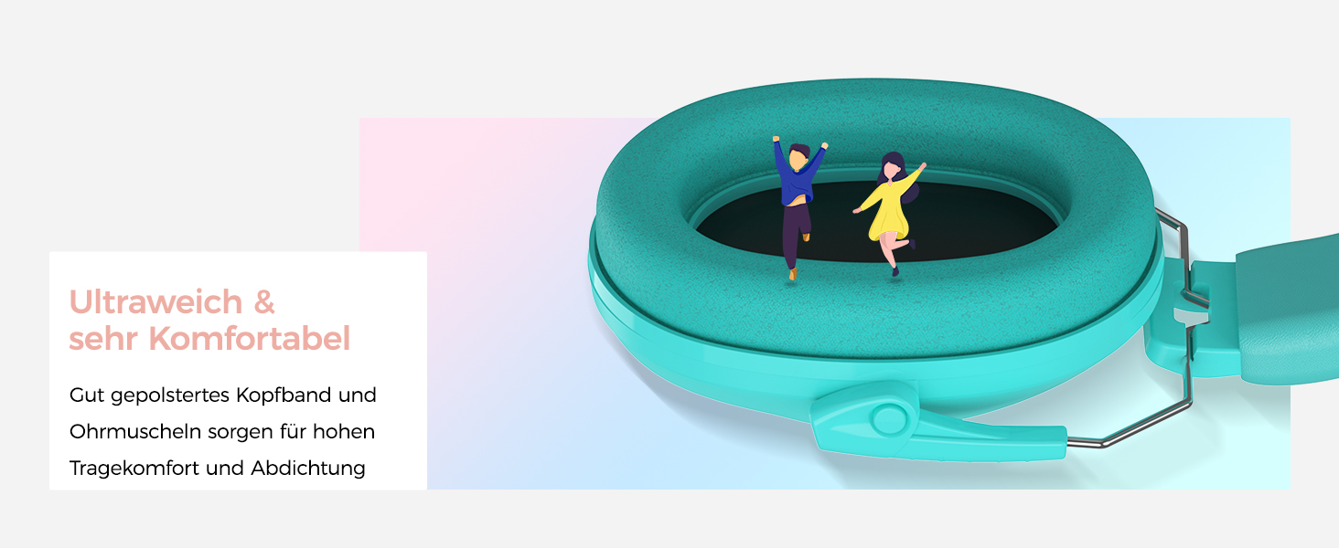 Навушники для захисту від шуму ProCase для дітей, блакитні