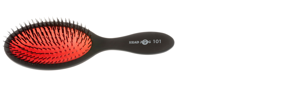 Пластикова щітка для волосся Head Jog 101 з щетиною Paddle. Ідеальна для довгого, густого, хвилястого волосся та накладних прядей. Підходить для чоловіків та жінок.