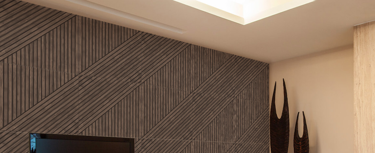 Акустичні панелі JBER, самоклеючі звукопоглинаючі стінові панелі для офісу, студії та дому, 6 шт, 180 x 120 см, колір темний горіх