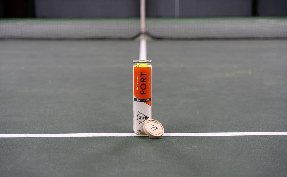 Dunlop Fort Clay Court Tennis Balls - 3 Pack (12 Balls) for Clay Courts
