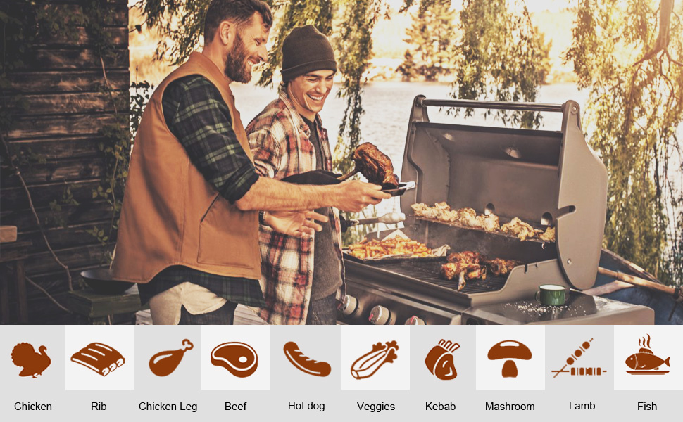 Grillrost Onlyfire для Weber Genesis 300 серії, емальований сталь, заміна для Weber 7524/7528, 49,5x32 см