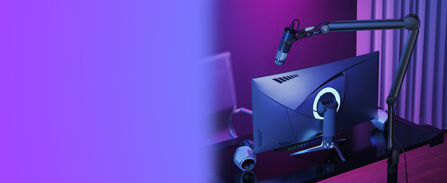 Підставка для мікрофона SENSIC SA-30 настільна з поворотним кріпленням, адаптер 3/8-5/8, універсальна, професійна, чорна