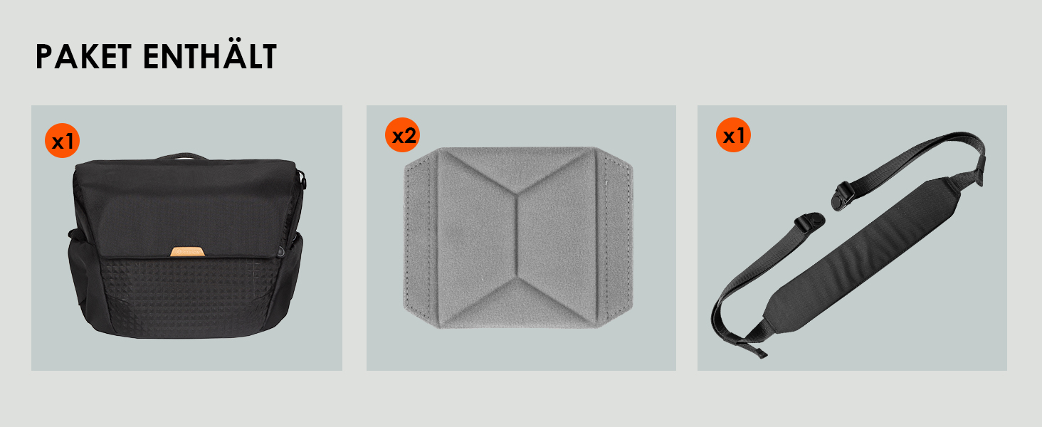 Водонепроникна сумка для камери Thorner - чорна, легка, з регульованим ременем