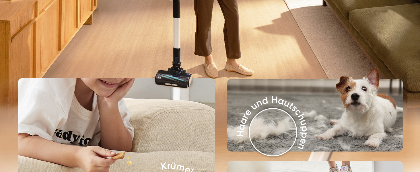 Бездротовий пилосос Levoit LVAC-200 - 4-в-1, для дому та авто, 75 м², фільтрація 99,9%, видалення шерсті тварин