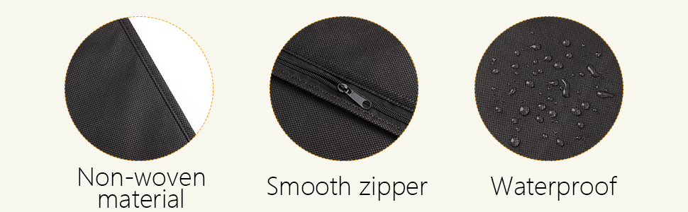 2 місткі мішки для одягу з відділенням для взуття, 120 x 60 см, чорні мішки для одягу на блискавці, захищені від молі, великі мішки для одягу для зберігання, чохол для одягу, сорочок