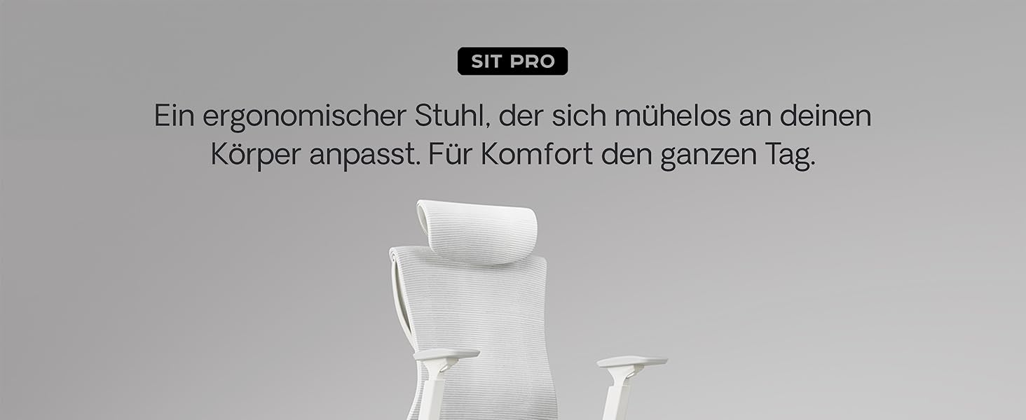 Офісний стіл Desktronic з регулюванням висоти та підтримкою попереку | Комп'ютерний стілець з широким м'яким сидінням (Сірий)