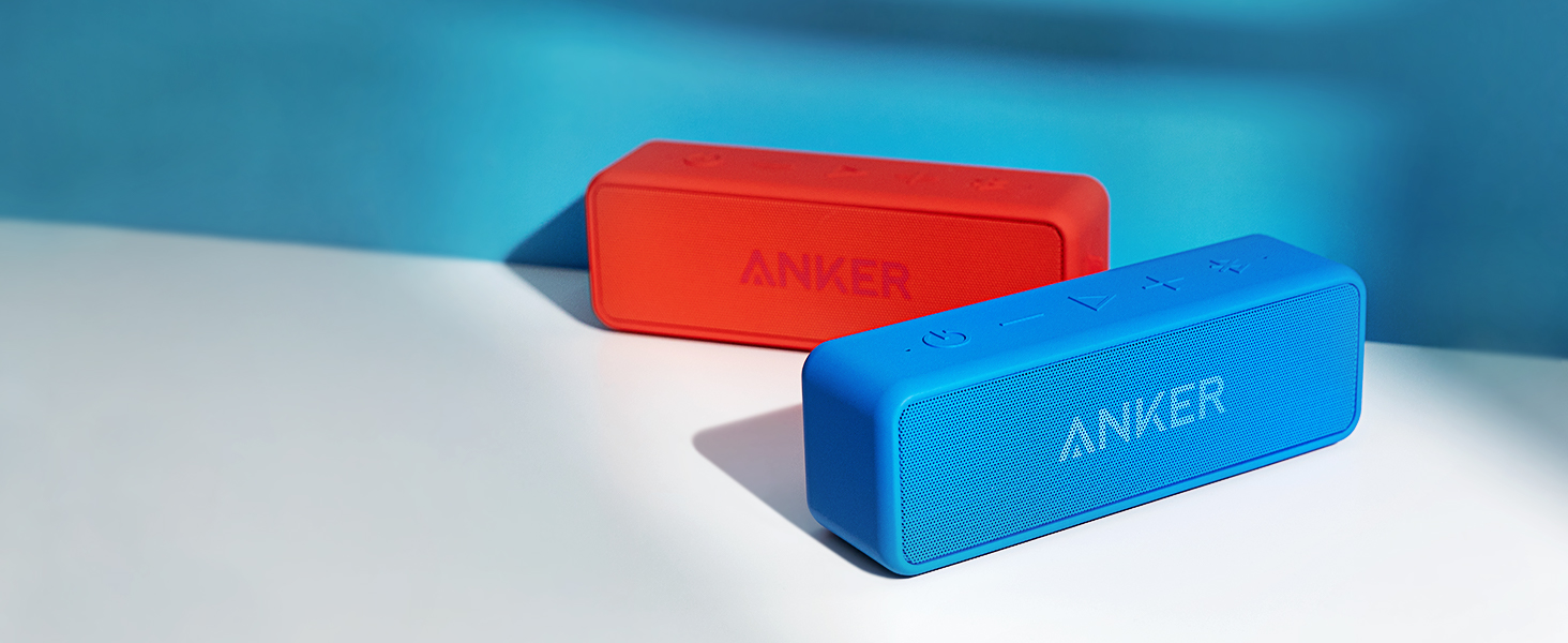 Портативна Bluetooth колонка Anker SoundCore 2, Чорна: потужний звук, глибокий бас, 24 години роботи, водонепроникність IPX7, сумісна з iPhone, Galaxy