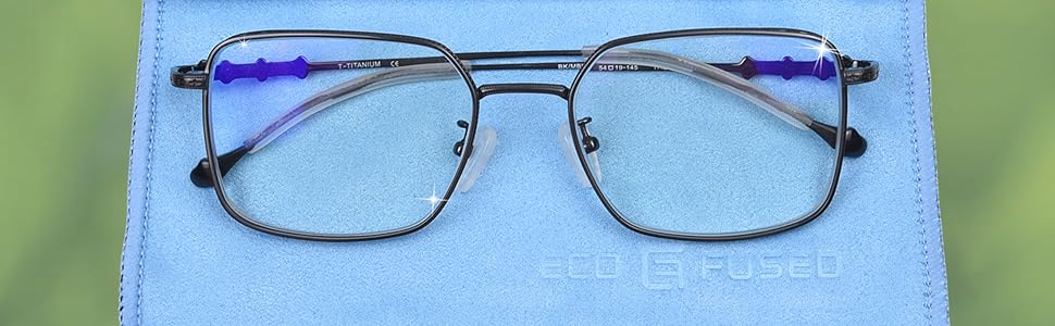 Мікрофіброві серветки для чищення Eco-Fused (5 шт.) - двосторонні - для смартфонів, LCD-телевізорів, планшетів, екранів ноутбуків, об'єктивів камер (17 x 16 см, блакитні)