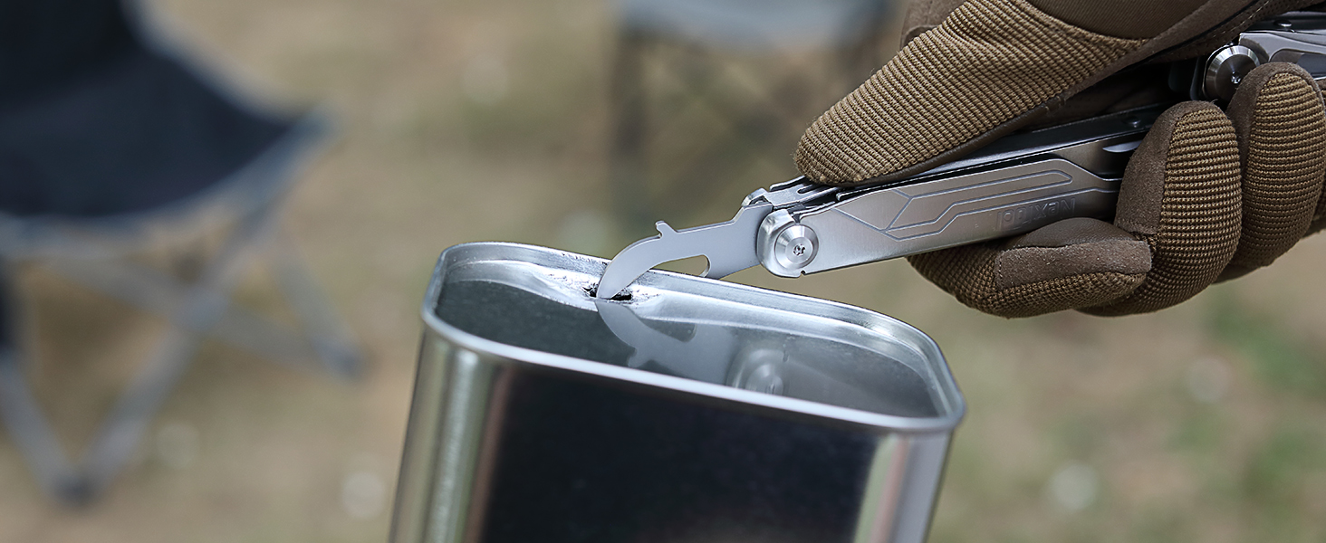 Мультитул NexTool Muiltool 19 в 1: мультифункціональний інструмент з плоскогубцями, ножем, викрутками, ножицями, сталь, для кемпінгу, подарунок для чоловіків