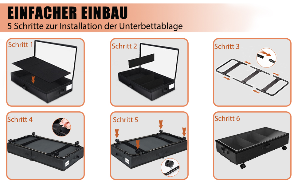 2 шт. Коробка для зберігання під ліжком 49L, комод на колесах з кришкою, металевий каркас, органайзер для одягу, взуття, ковдр, постільної білизни, чорний