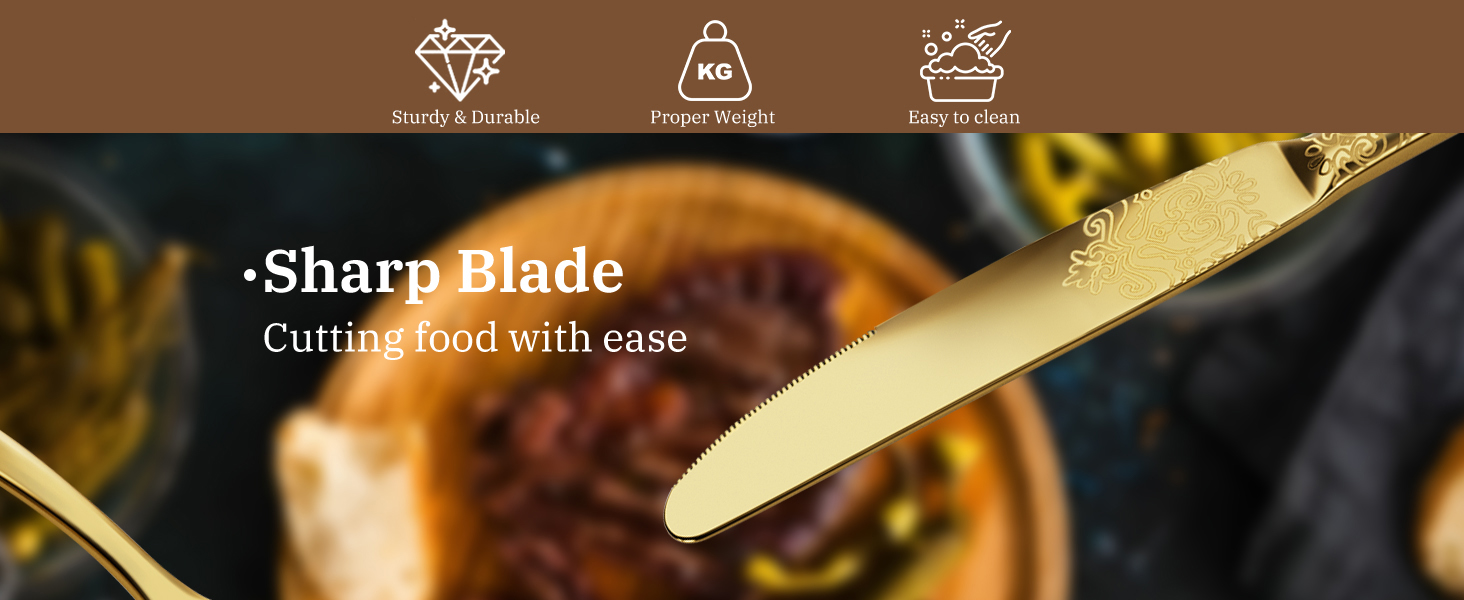 Набір столових приборів DRAGON RIOT на 6 осіб (30 предметів) з нержавіючої сталі, рожеве золото, елегантний набір ножів, виделок та ложок для дому, вечірки або ресторану