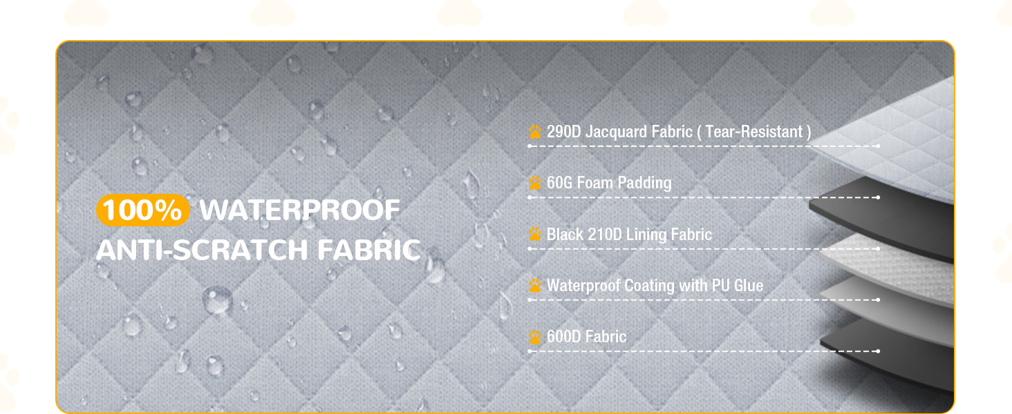 Захист для багажника автомобіля для собак: водонепроникний та стійкий до подряпин килимок з захистом бокових панелей та краю багажника. Легкий у догляді та міцний. Сірий колір.