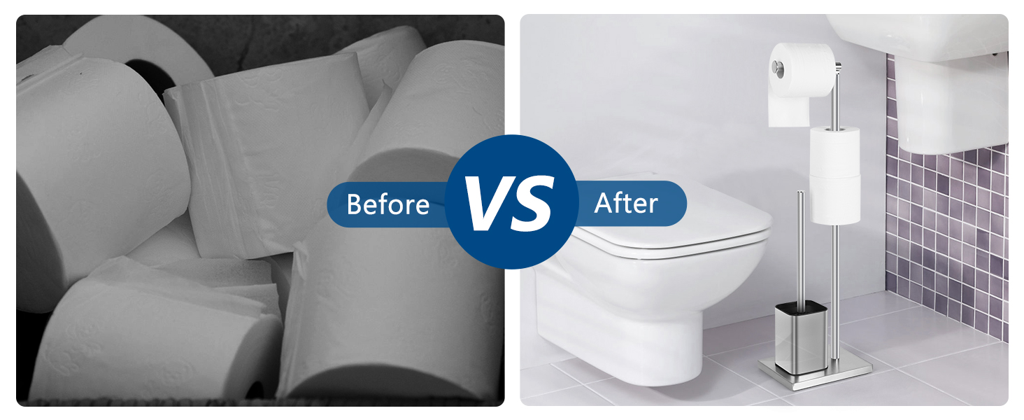 Тримач туалетного паперу з щіткою для унітазу YUET, гальванічне покриття, сріблястий