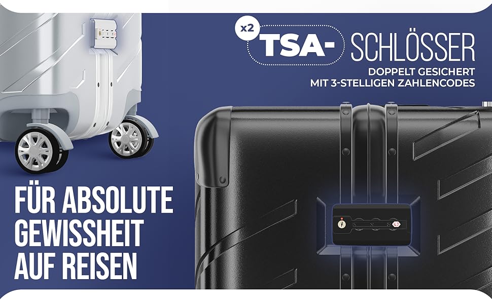 LETTOO Hartschalenkoffer середній 72L з алюмінієвим каркасом | Валіза-тролей з міцним корпусом та кріпленням для сумок [ВОДОНЕПРОНИКНА] Захист кутів (Срібний, валіза-тролей 24 дюймів)