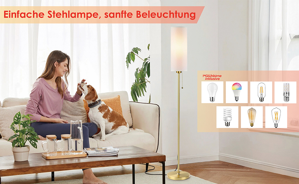 Стійка лампа Seruno X для вітальні, сіра, з 3 колірними температурами, 9W LED, сучасний дизайн з золотим масивним стійкою, вимикач на шнурі, торшер для вітальні, спальні, офісу