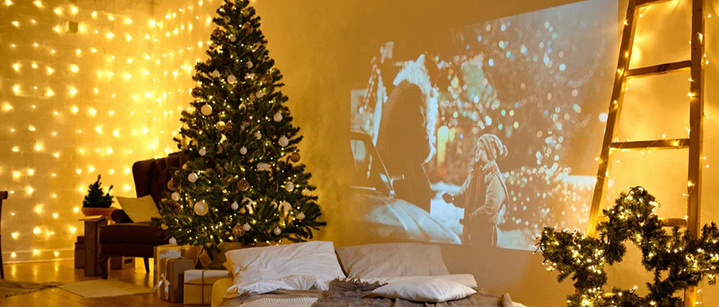 Льодосвітна штора Ollny для декорування фасаду 3x3м, 300 LED, 8 режимів, IP67, пульт, таймер, димування, для декору на Різдво, двері, стіни, вечірки, вікна, балкон (тепле біле світло)