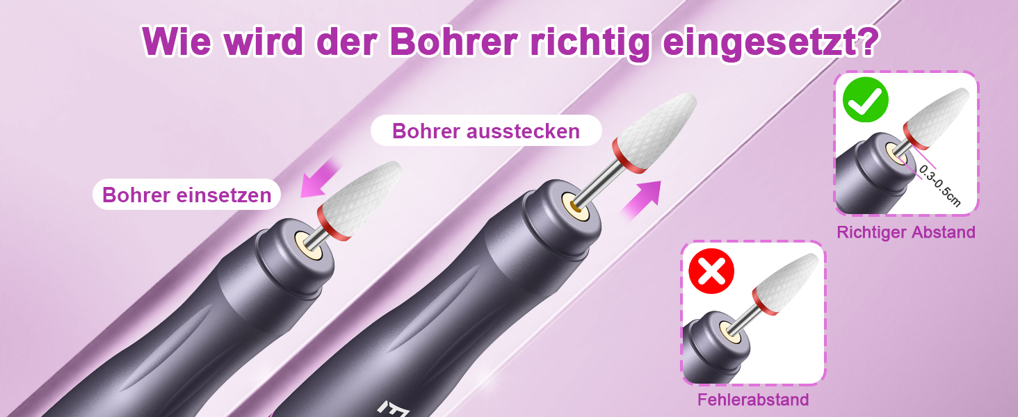 Електричний фрезер для нігтів EWEIMA 13 в 1 бездротовий, 35000 об/хв, 35 швидкостей, 66 насадок для гель-манікюру, професійний нейл-дриль, 1000mAh, сірий