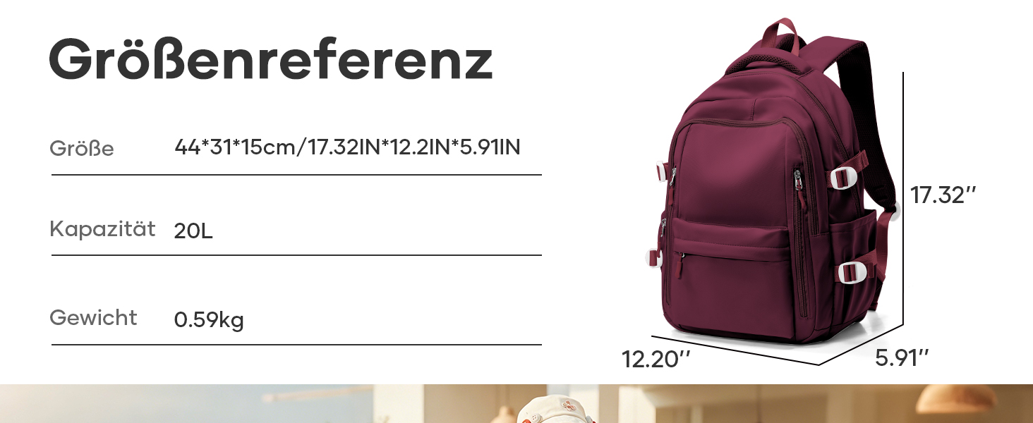 Шкільний рюкзак для підлітків: чорний, унісекс, 44*31*15 см