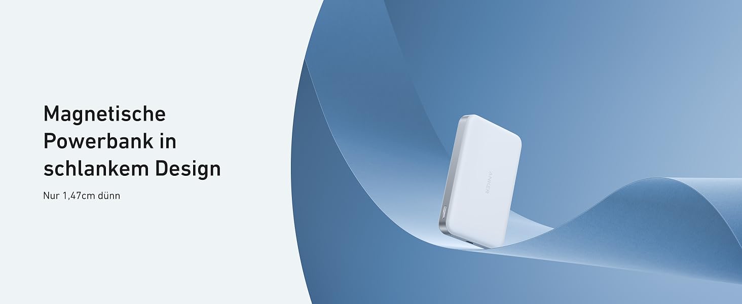 Powerbank Anker MagGo 10000mAh: Qi2, MagSafe, для iPhone 16/15/14/13, портативний, ергономічний