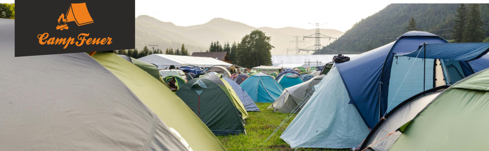 Складний алюмінієвий стіл для кемпінгу CampFeuer на 6 осіб 120x60 см - садовий, балконний, висота регулюється