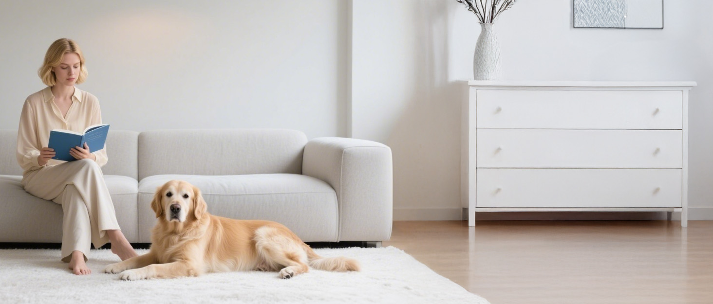 Бездротовий акумуляторний пилосос 45000 Па/550 Вт/65 хв, об'єм 1,6 л з дисплеєм, антизаплутувальною насадкою, самостійне стояння, док-станція на стіні, 8-шарова фільтрація, тиха робота, для шерсті тварин/килимів/твердих підлог/автомобіля, блакитний