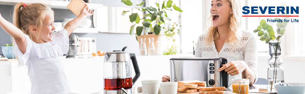 Електричний чайник SEVERIN WK 9540 сірий металік/чорний, 1,0 л, 2200 Вт, Single