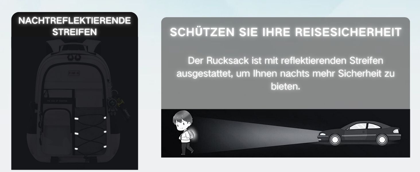 Чоловічий рюкзак для школи та подорожей, великий, водонепроникний, сірий
