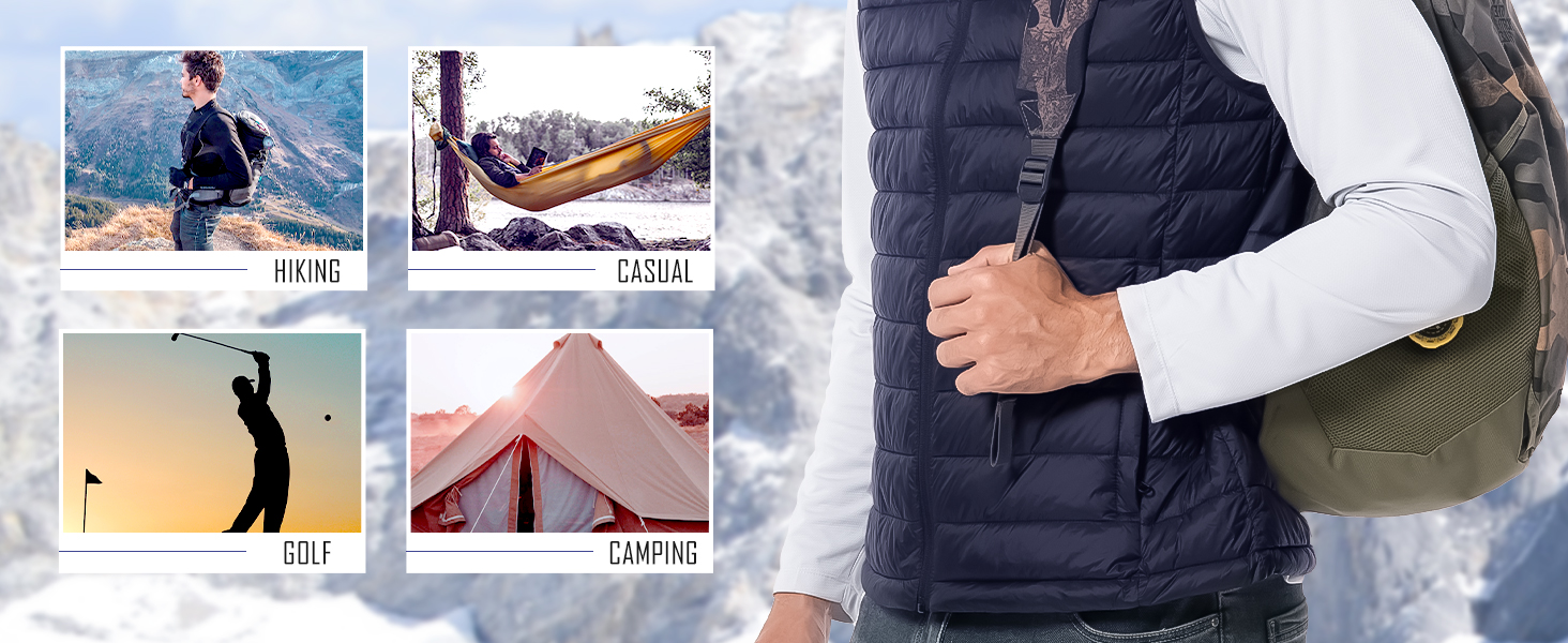 Чоловіча легка степна жилетка Pioneer Camp – водонепроникна, пакувальна, з підкладкою – для активного відпочинку, роботи, спорту та подорожей (Чорний, L)