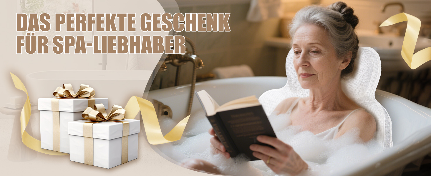 Подушка для ванни з 3D Air Mesh, нековзна подушка для шиї у ванну, швидковисихаюча м'яка подушка для ванни (біла)