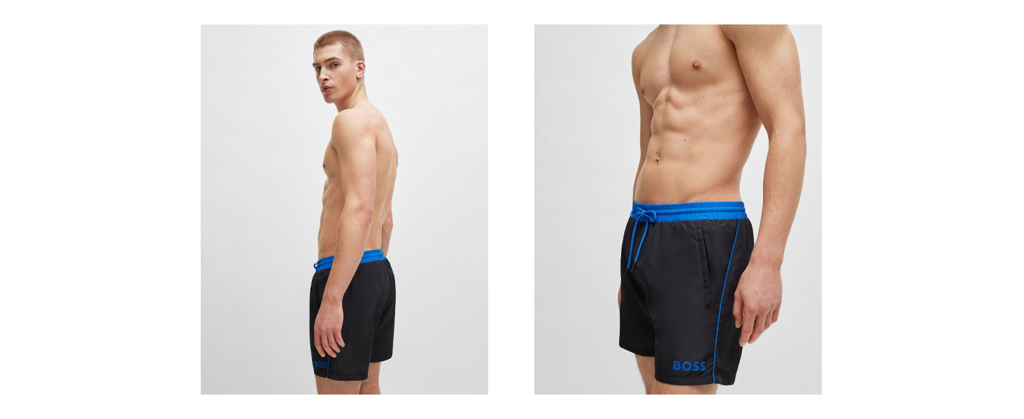 Чоловічий шкіряний ремінь BOSS Elio з логотипом (100, Чорний)