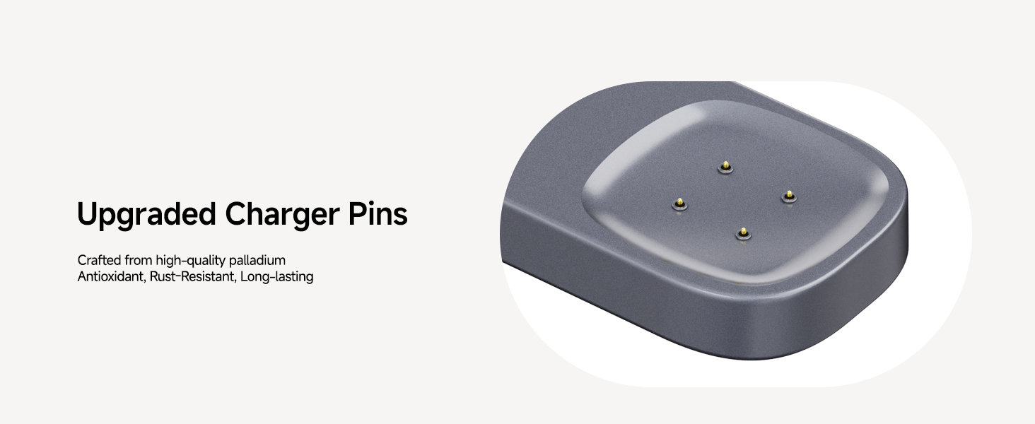 Бездротовий зарядний пристрій 3-в-1 для Fitbit, iPhone, Samsung, AirPods, SwanScout 708FB (без адаптера)