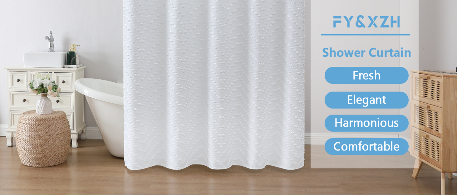 Шторка для душу з тканини Вафле, зелена, 183x183 см, з гачками, водонепроникна, для готелю