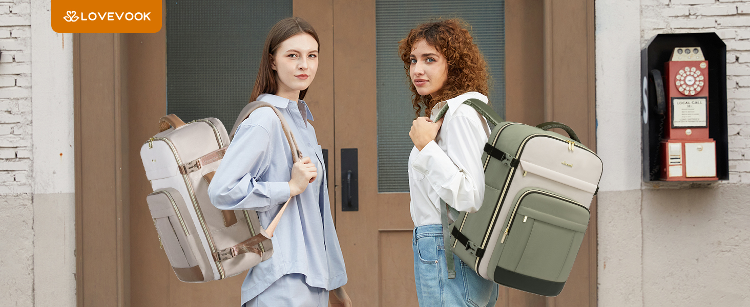 LOVEVOOK Рюкзак ручної поклажі, 40L, для ноутбука 17