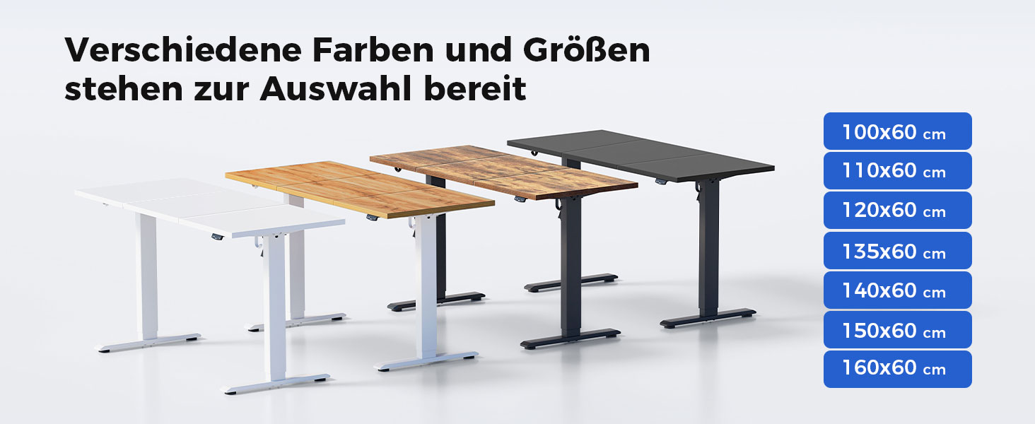 Регульований стіл Agilestic 120x60 см: електричний, з пам'яттю, ергономічний, для комп'ютера, білий