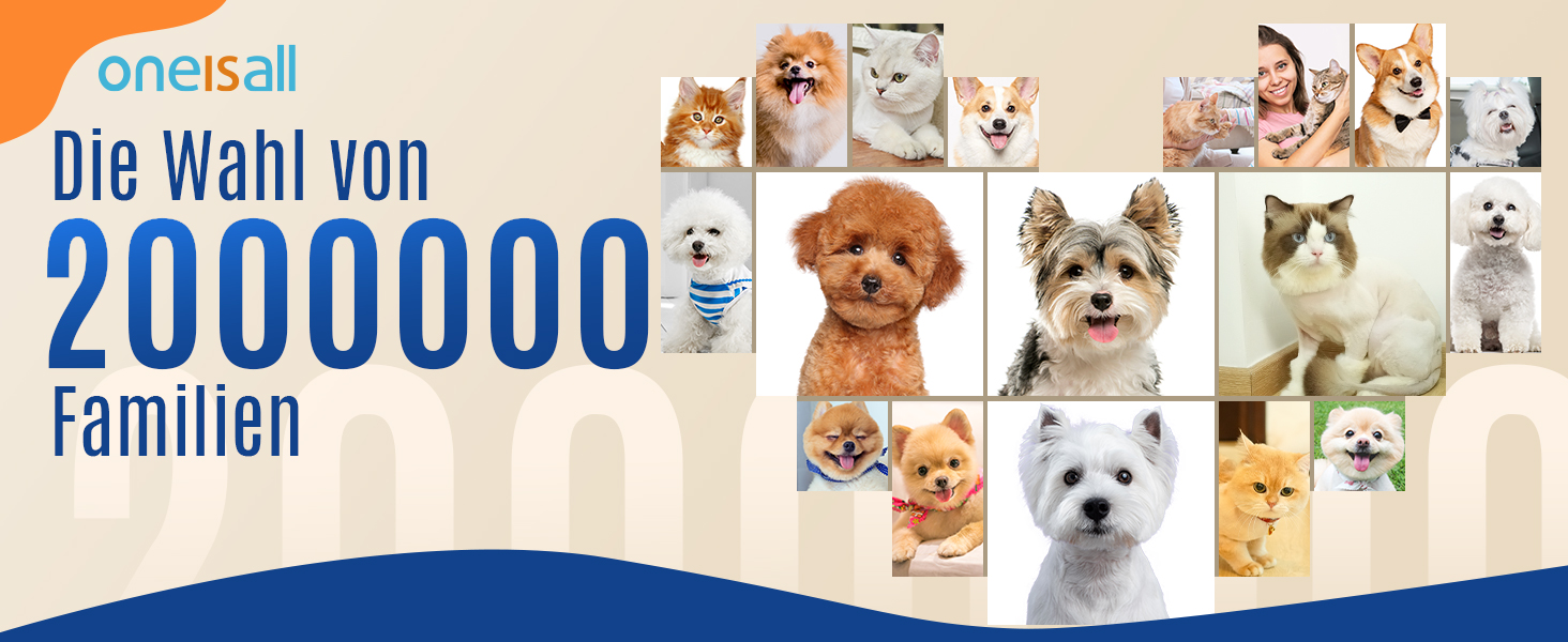 Триммер для собак Oneisall з подвійними лезами: для догляду за лапами, очима, вухами, обличчям та тілом