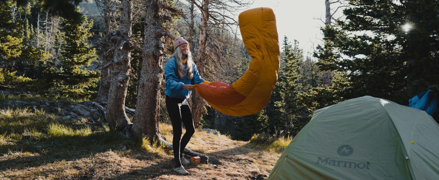 Сплячий мішок Marmot Sawtooth, дорослий, мумієподібний, 650 кучове пухове заповнення, 183 см, до -28°C