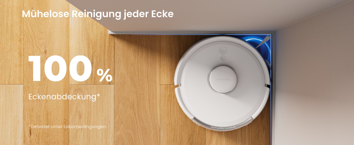 Робот-пилосос SwitchBot K11+ з мокрою прибиранням, 6000Pa, самостійна очистка контейнера, LDS-картування, 3.6 дюйми, сумісний з Apple Home, Alexa, Google Home та Matter, бежевий